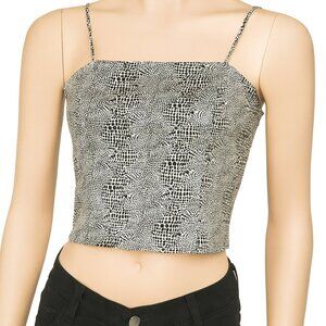 Be Smart Vintage Camisole Womens 90s Y2K Animal Print Spaghetti Straps Size 9/10